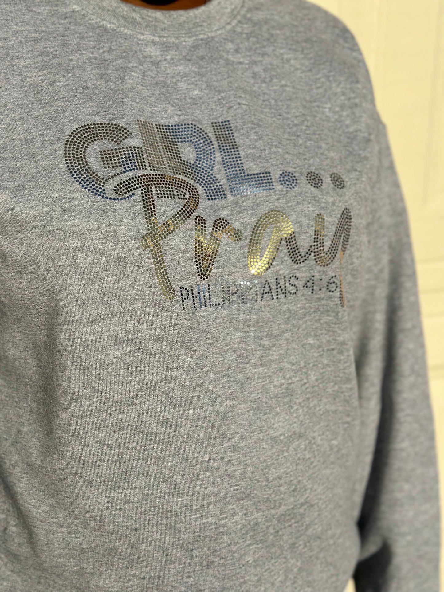 Girl Pray - Spangle Crewneck Sweatshirt