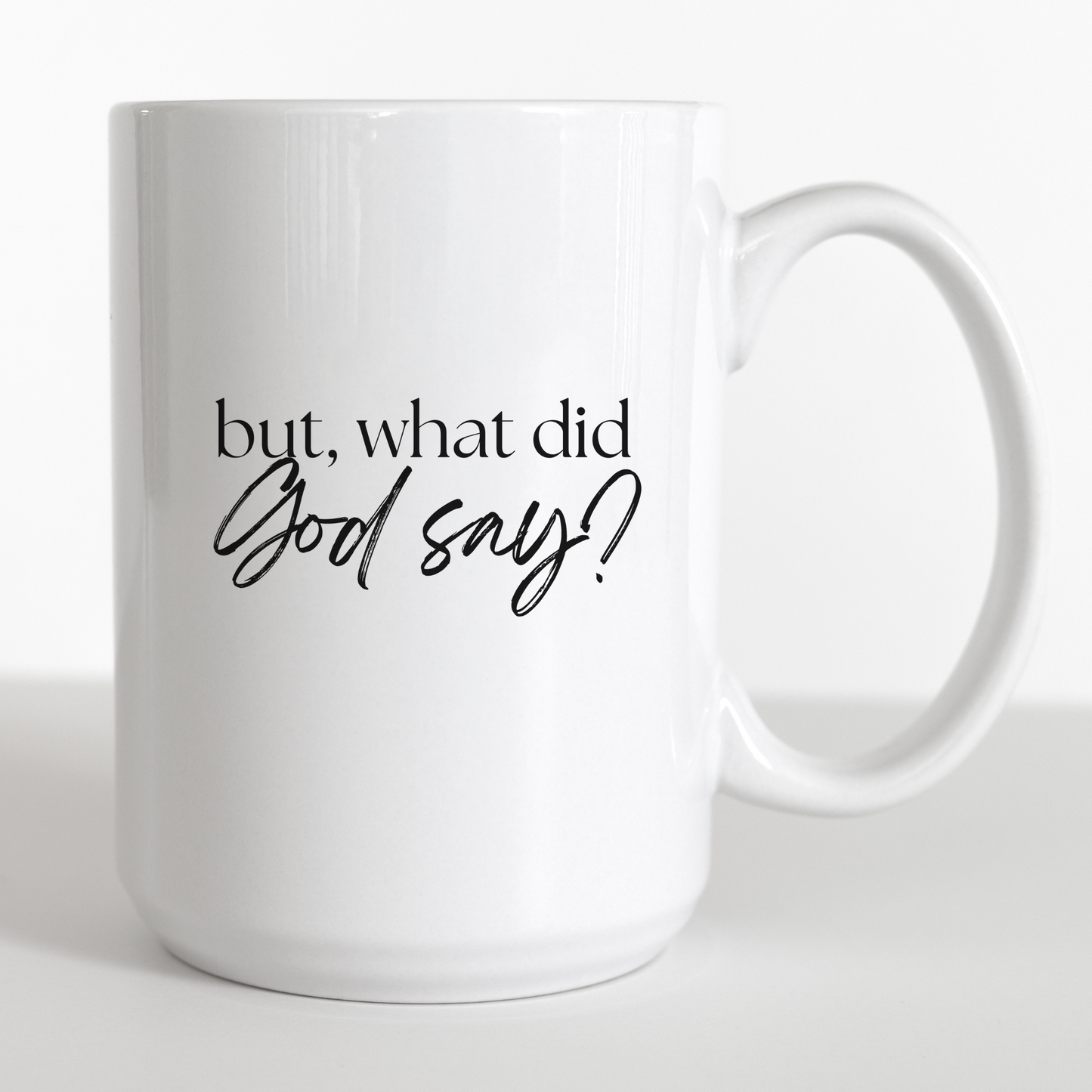 But, What Did God Say? - 15oz mug
